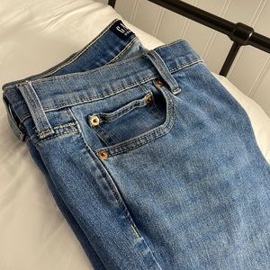 High rise boot cut jeans